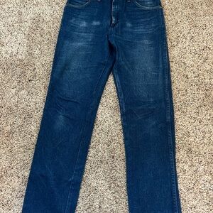 Slim Cowboy Cut Wrangler Men's Blue Jeans